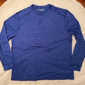Quarter Button Long Sleeve Performance Shirt